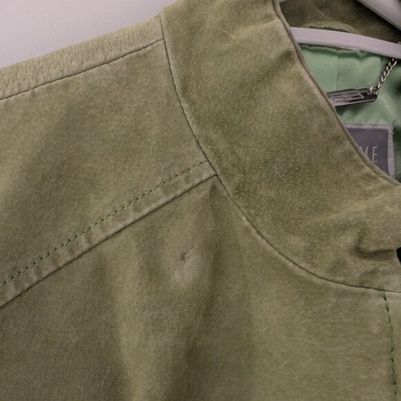 Green leather jacket - Picture 6 of 7